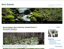 Tablet Screenshot of girlsoutside.org